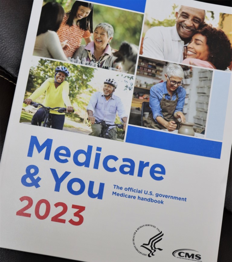 Cover of the Medicare & You 2023 handbook