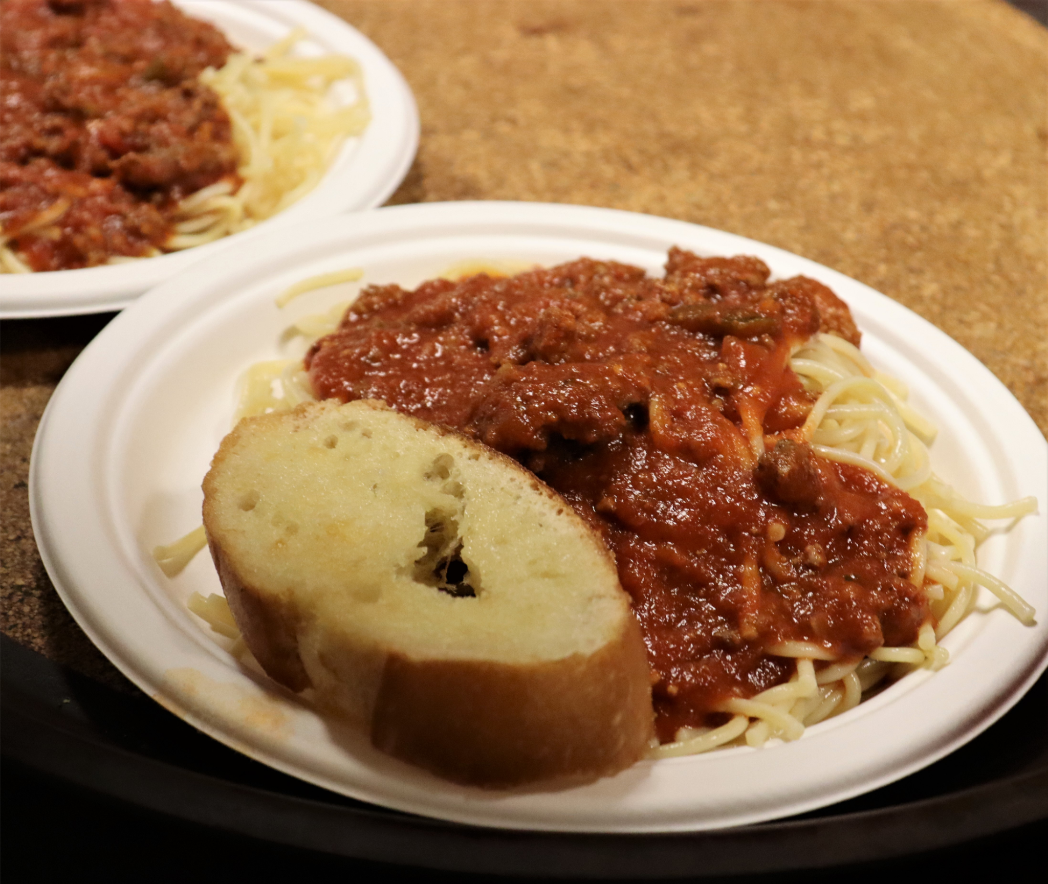 A plate of spaghetti from last years spaghetti dinner